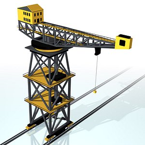 dockside crane 3d 3ds