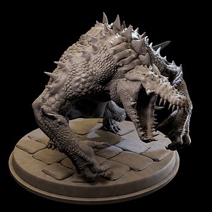 3D Crocodile Mutant 3d Printable model