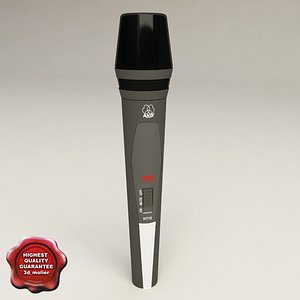 3d model wireless microphone