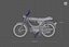 Moped Gameready Rigged