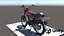Moped Gameready Rigged