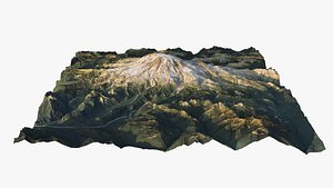 US terrain series - Mount Rainier National Park 3D model