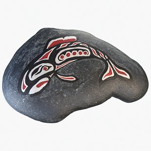 native art salmon 3D model