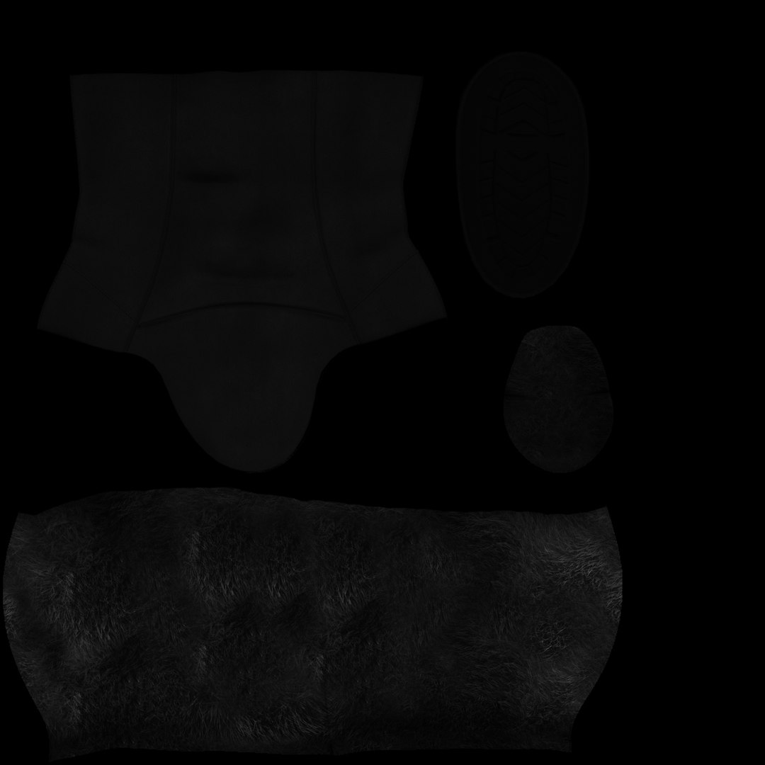 Tall Ugg Boots With Fur Trim 3D - TurboSquid 2073223