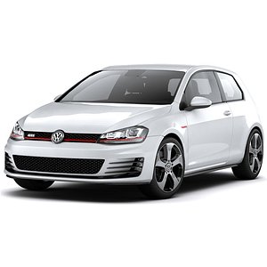 volkswagen golf vii gti 3d max