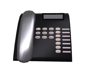 simple telephone 3D model
