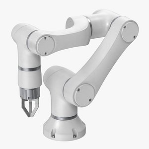 3D model Robotic Arm 4 3-Finger Gripper