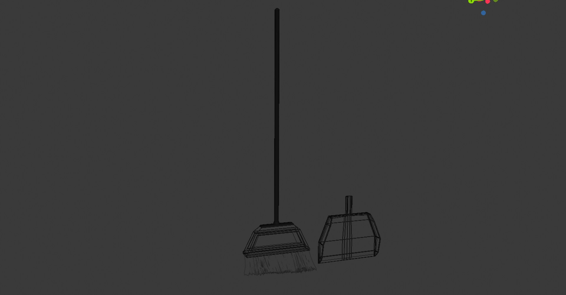 3D broom dust pan https://p.turbosquid.com/ts-thumb/7Q/hsroEL/fRjO11iI/broom_wireframe/png/1568992731/1920x1080/fit_q87/f2722ff540fa01d15d4ec5004453663edd7be7b1/broom_wireframe.jpg