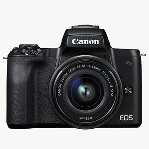 Canon EOS M50  Black Camera 3D model