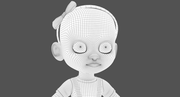 3D model emma cartoon girl child - TurboSquid 1373816