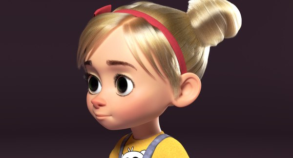 3D model emma cartoon girl child - TurboSquid 1373816