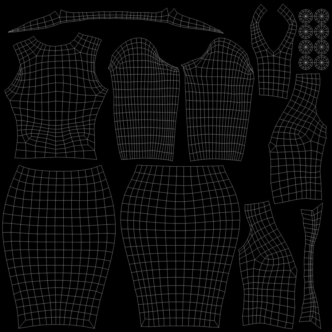3D Womens Business Suit With Coat Over TurboSquid 1859673