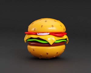 3D model Cheeseburger 3d model