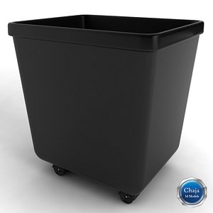 3d trash office model