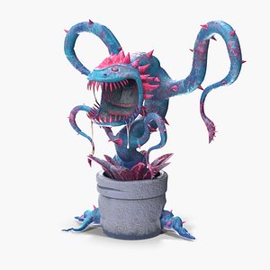 Carnivorous Flytrap Plant Blue