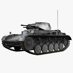 German WWII Panzer Kampfwagen II Ausf C Light Tank