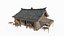 Ancient Asian Architecture Black Tile Cuisine Restaurant
