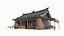 Ancient Asian Architecture Black Tile Cuisine Restaurant