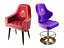 Conjunto de cadeiras e banquetas de cassino premium e luxuoso