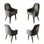 Conjunto de cadeiras e banquetas de cassino premium e luxuoso