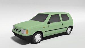 fiat uno car 3D model