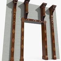 Manor WalkThrough Wooden Frame Door framework rim chassis cradle
