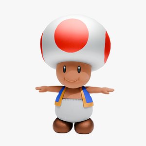 3D Toad - Mario model