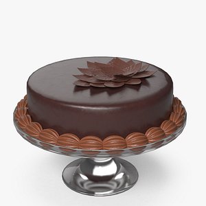 3D model chocolate cake
