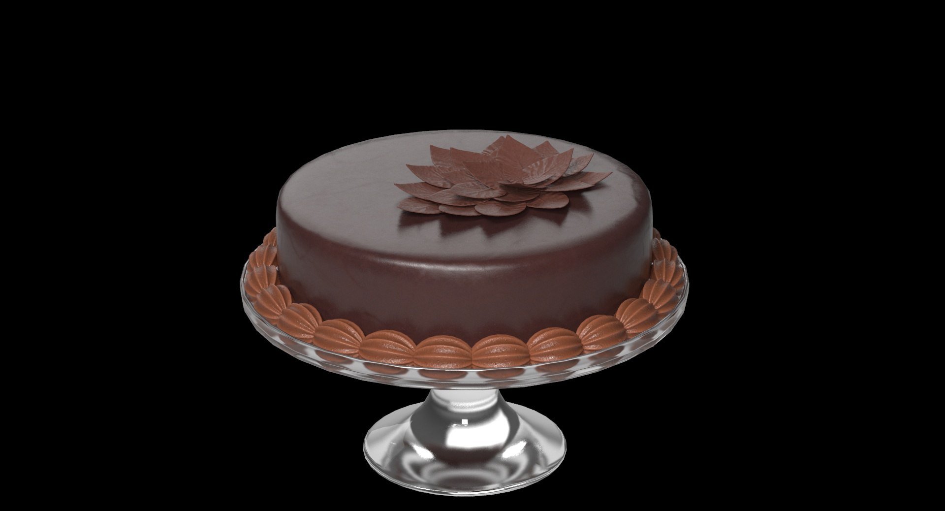 3D Model Chocolate Cake - TurboSquid 1209704