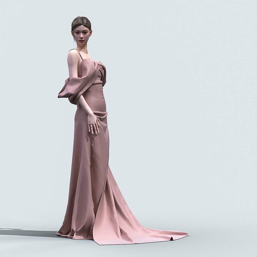 3D Female Dress model - TurboSquid 2099647