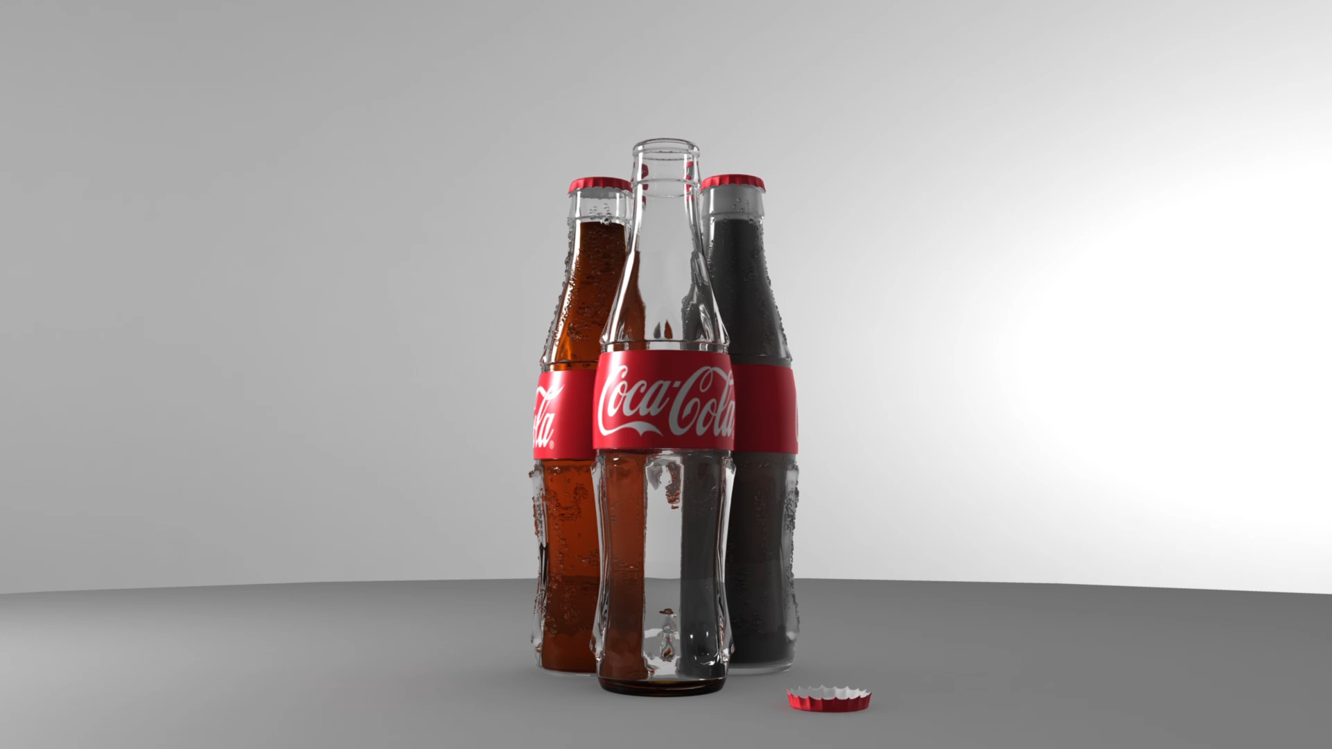 coca-cola bottles 3d ma