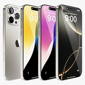 iPhone 16 Pro Max Natural Titanium 3D model