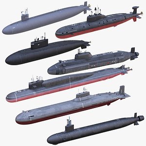 military submarine 3D model