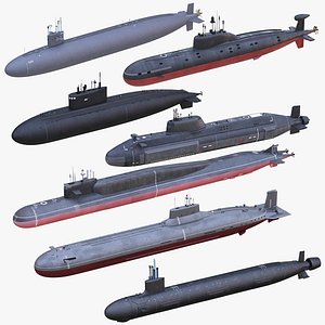 7 Military Submarines Collection