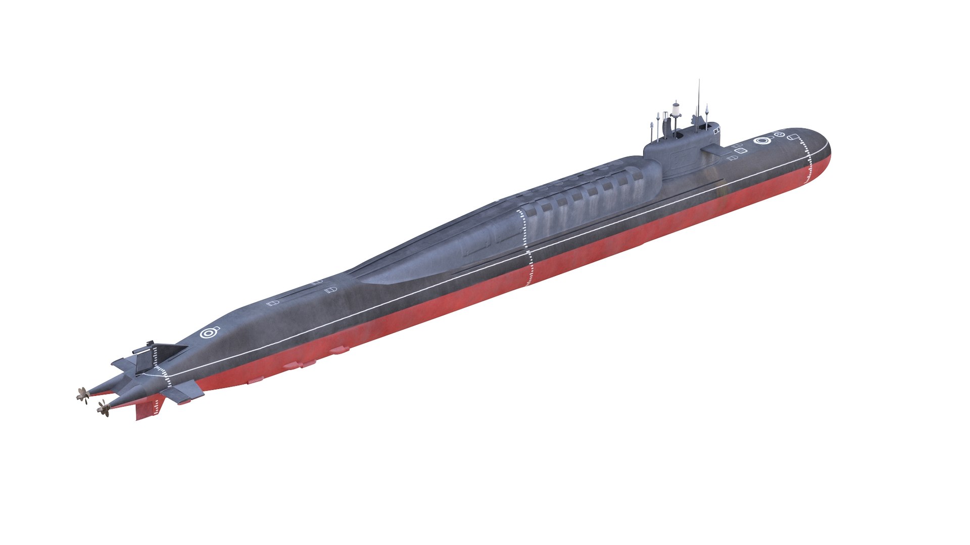 military submarine 3D model https://p.turbosquid.com/ts-thumb/7R/Hhrmcv/XA/russiannucleardeltaiv003/jpg/1610856234/1920x1080/fit_q87/b6d09893a949c65f5b9b5b0f254a798fbf1862fd/russiannucleardeltaiv003.jpg