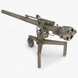 M40 Weapon Recoilless Rifle Deployed Green 3D model