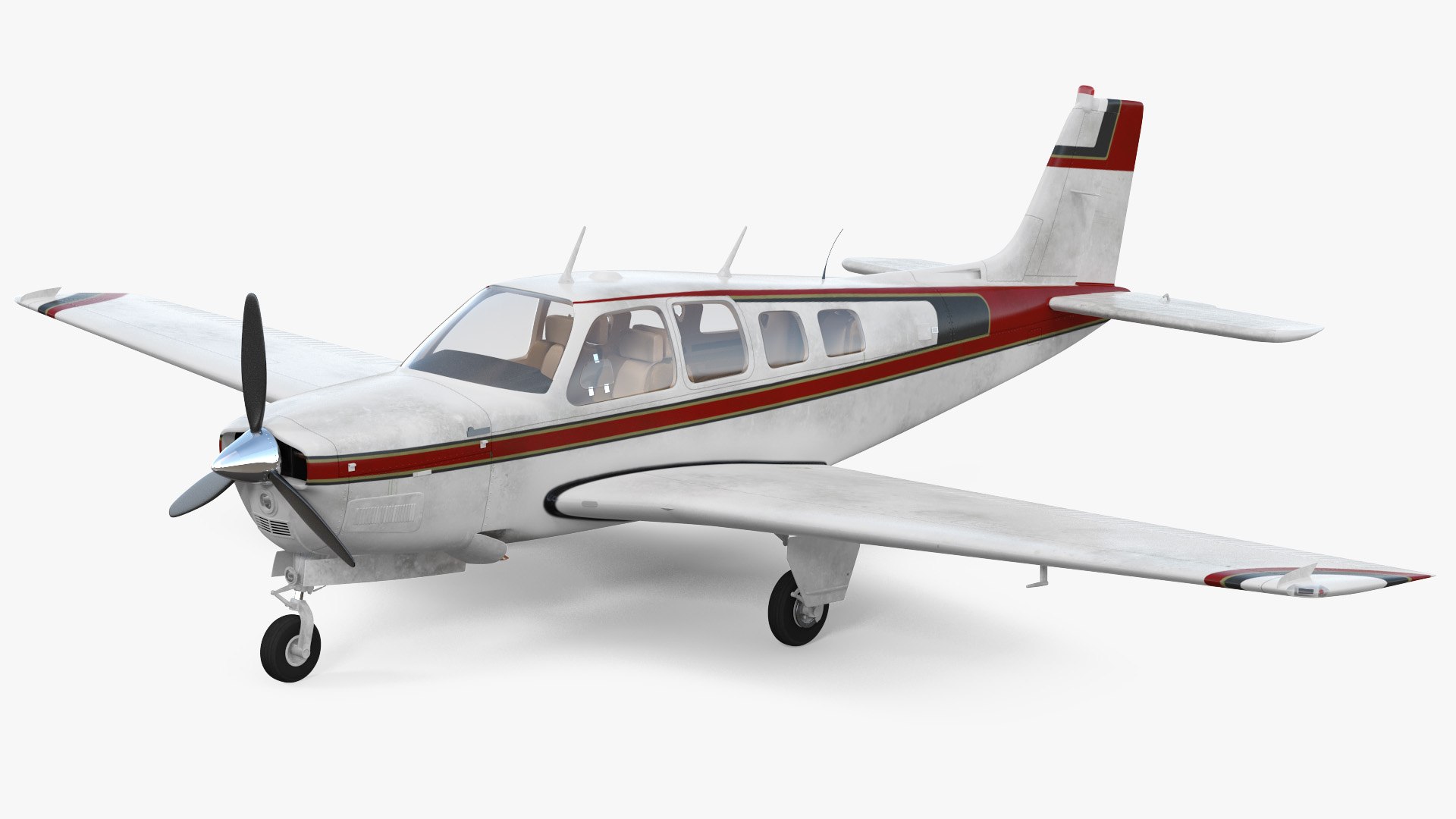 Civil Utility Aircraft Generic Rigged 3D model preview