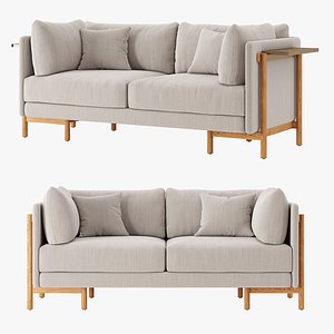 3D Hammer and Spear Frame sofa with arms model