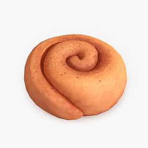 3D stylized cinnamon roll