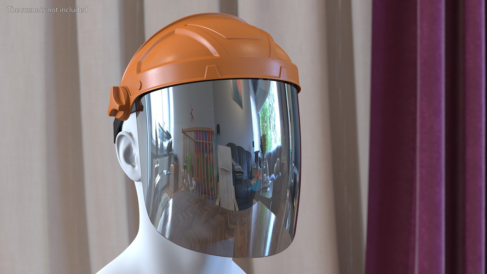 3D Dark Visor Face Shield Model - TurboSquid 1848987