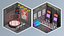 3D low poly interior 11 Entertainment model