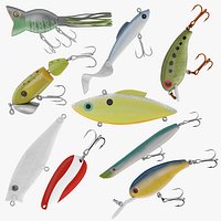 9 Fishing Lures Collection