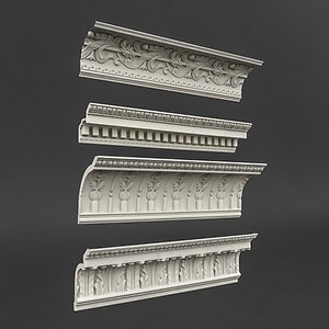 classic ceiling pattern 06 3D model