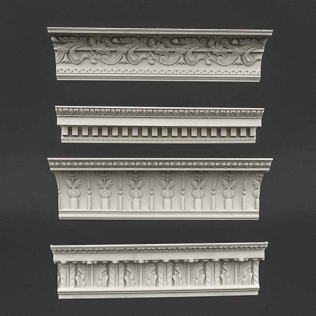 Classic ceiling pattern 06 3D model - TurboSquid 1517154