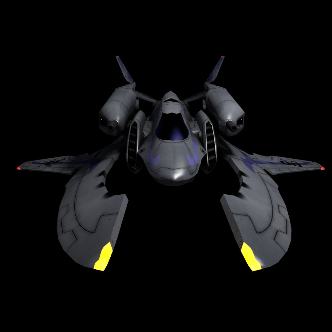 3d Model Of Starship Military Spacecraft