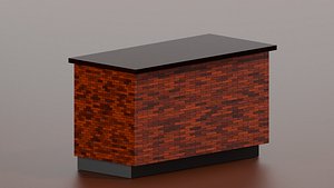 Industril Counter Bar 3D model