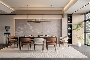 New Chinese Style Dining Room