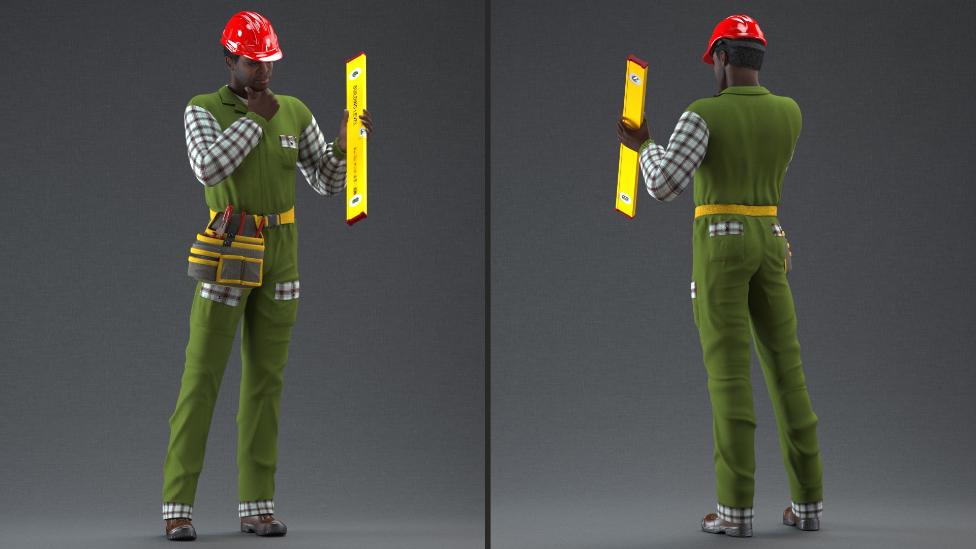 3D Dark Skinned Black Builder Standing Pose model https://p.turbosquid.com/ts-thumb/7R/aFrxEn/aw/darkskinnedblackbuilderstandingpose3dsmodel006/jpg/1625044807/1920x1080/fit_q87/04189399adcdf16fe9477808651706065b3272d0/darkskinnedblackbuilderstandingpose3dsmodel006.jpg