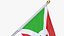 Burundi Cloth Flag Wall Mount Animated Loop
