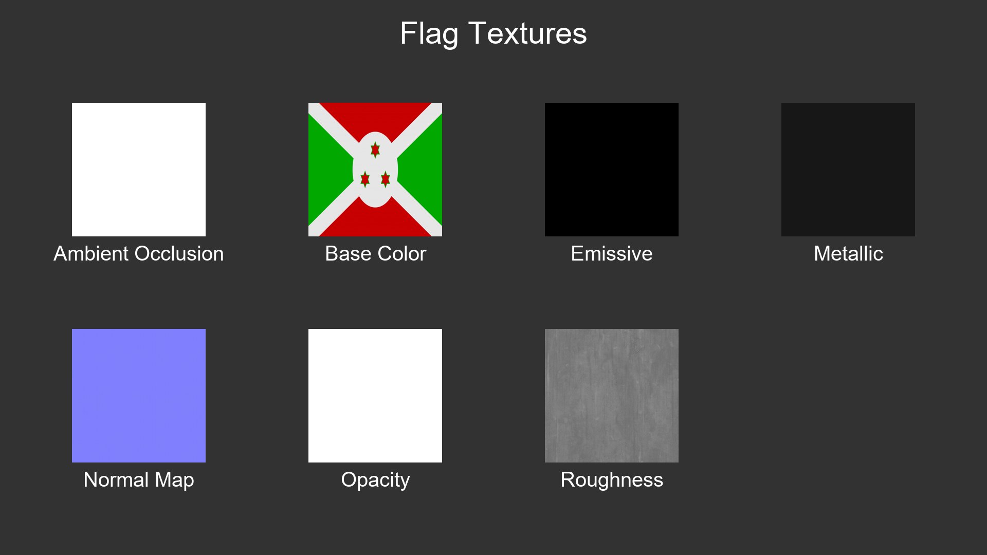 Burundi Cloth Flag Wall Mount Animated Loop 3D https://p.turbosquid.com/ts-thumb/7R/dJLYk8/hA/flag_textures/png/1772454692/1920x1080/fit_q87/f81476dfa7738be3c617bc7cca5df067606934b6/flag_textures.jpg